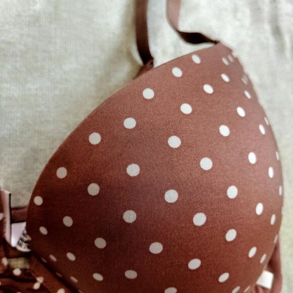 Victoria's Secret Polka Dot Adjustable Push Up Bra 36D - Picture 2 of 12